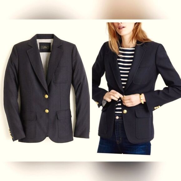 Jcrew 💯 wool Rhodes legacy blazer size 4 jcrew not factory - Picture 2 of 13